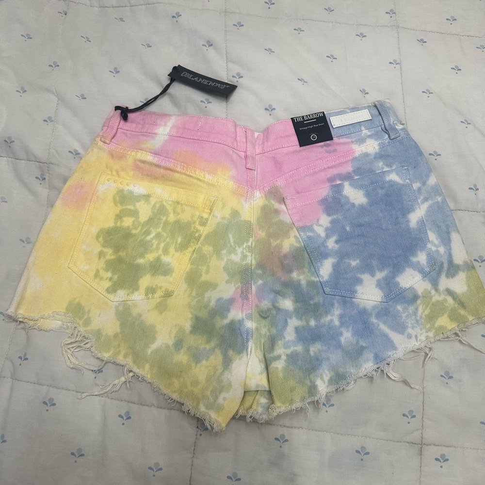 The Laundry Room Colorful Tie-Dye Jean Shorts